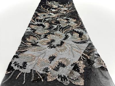 Кружевная Ткань С Блестками Hfx,2025 Высокого Качества,Нежное Кружево,Нигерийский Материал Для Невесты,Для Свадебных Платьев,4683